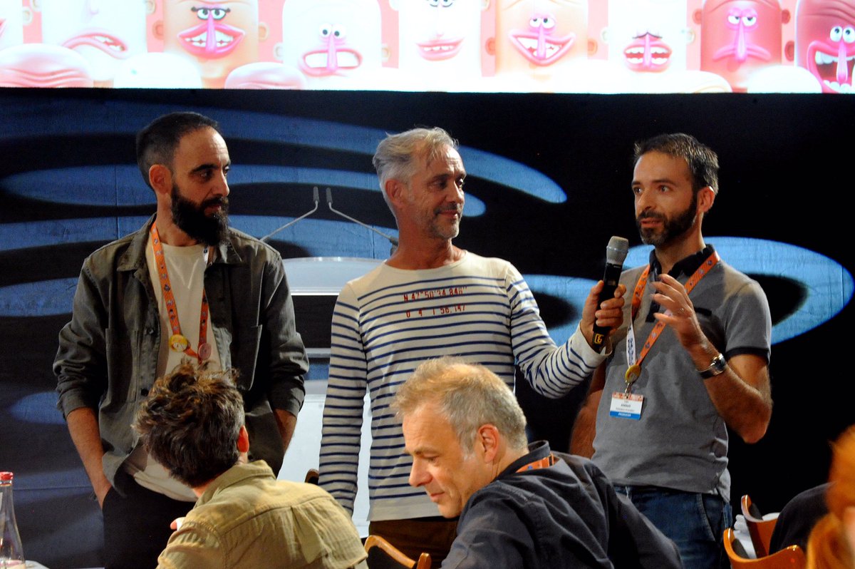 peekaboo_anim's tweet photo. What a week! 🤩🥰

We pitched our new show ‘Best Friends Forever… Stranded!’ 🐔🐷🐊 with good feedback, won the Producer of the Year award 🏆, participated at the students coaching session 👩‍🎓 for the Spotlight on Spain 🇪🇸 and hosted the board meeting at Animation in Europe 🇪🇺 https://t.co/3mfTqKv8Rs