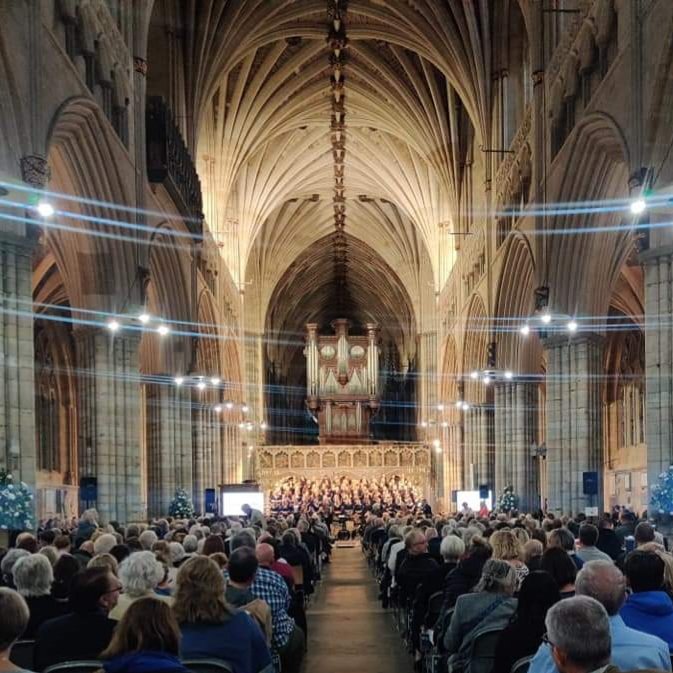 What a night <a href="/ExeterCathedral/">ExeterCathedral</a> - 200+ <a href="/MWChoirs/">Military Wives Choirs</a> singers celebrating 10yrs of this special network with incredible <a href="/thelaurawright/">LauraWright</a>. We dedicated Clair's favourite 'A Thousand Years' to her memory and received a standing ovation from the sell-out audience.
#MWCis10 #singsharesupport
