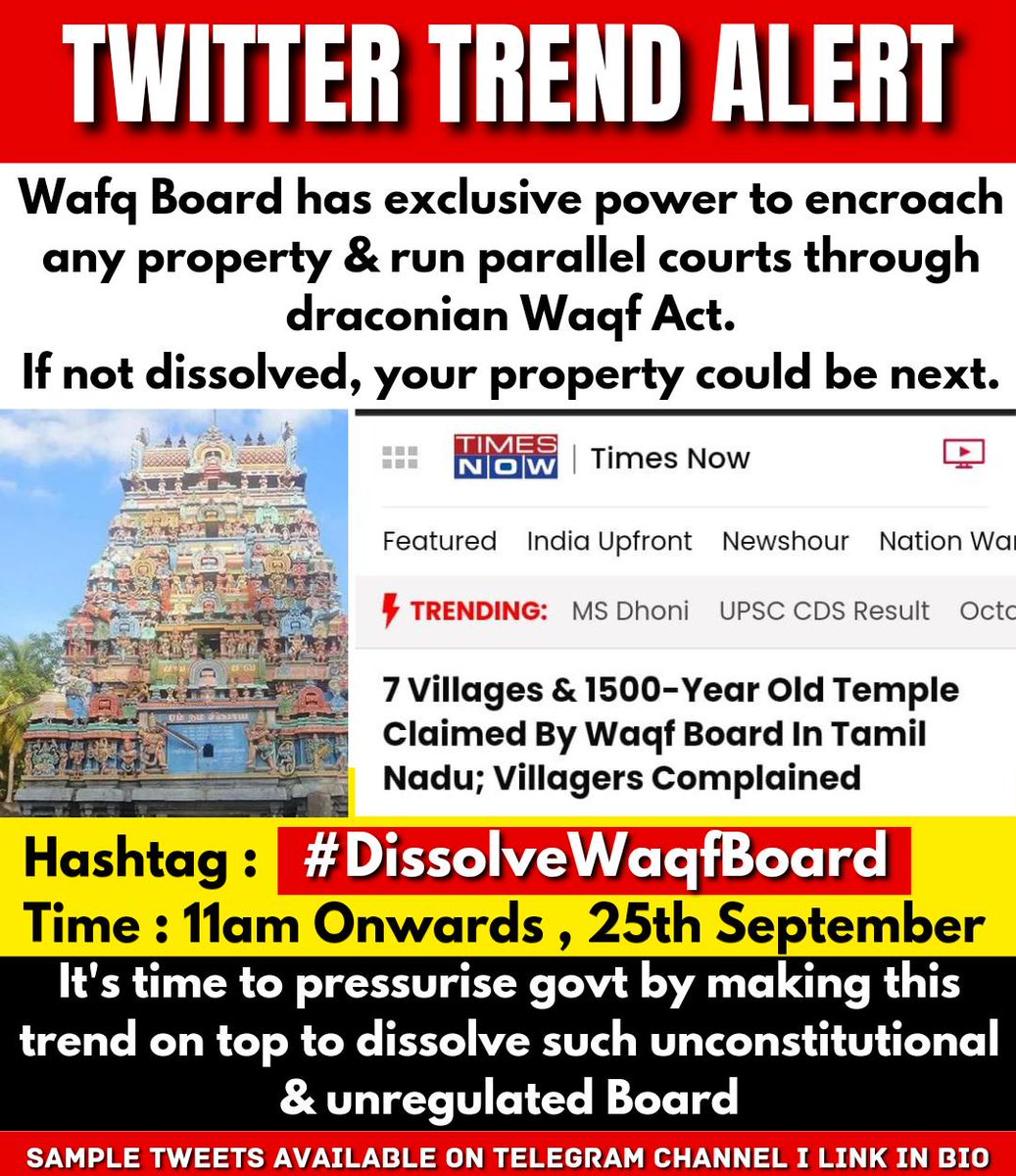 NikkuRowdy's tweet photo. #DissolveWaqfBoard https://t.co/UaizY9UO1W