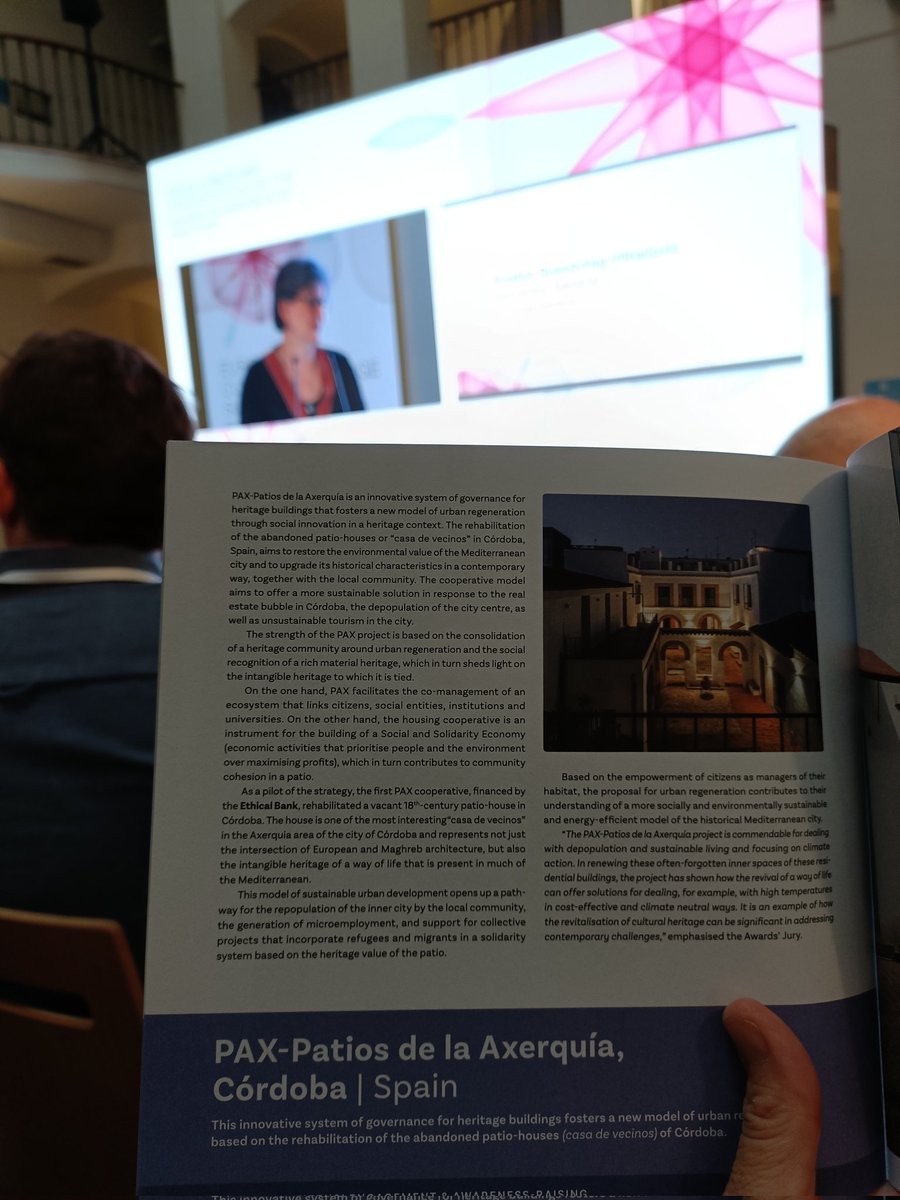 patiosaxerquia's tweet photo. Starting the #ExcellentDay of the #EuropeanHeritageSummit by @europanostra @europe_creative @ComisionEuropea #FaroConvention @coe #CordobaEsp #PaxAstronautas.
¡#Pax represented by @colorcarne @gaiaredaelli #JacintaOrtiz winner #EuropeanHeritageAwards #EuropaNostraAwards 2022! https://t.co/vRonfxBSDo