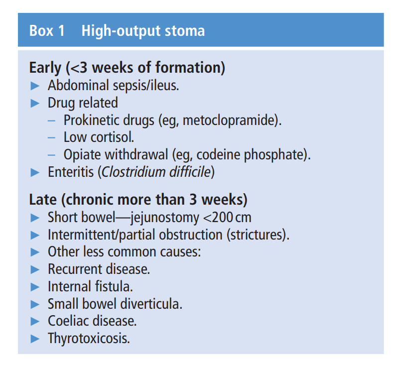 RD_Catherine's tweet photo. How to manage a high output stoma. Comprehensive clinical and nutritional overview from Dr Jeremy Nightingale @StMarksHospital  https://t.co/Da58y3Ev0F https://t.co/a5u96x60ZL