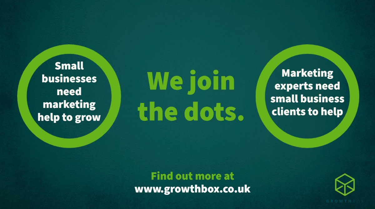 GrowthBoxUK's tweet photo. We connect small businesses who need marketing help with the UK's marketing experts who can provide it....so both get to grow. Find out more https://t.co/H5ewa0N40N https://t.co/IS2oqm58Nu