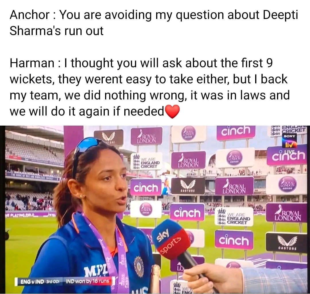 बहुत खूब 👏👏👏👌
#Deepthisharma #INDWvsENGW