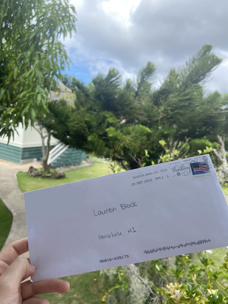 laurenblock77's tweet photo. A great way to end a wonderful week at #LTERasm2022 is by coming home to your first @LettersPreSci pen pal letter! https://t.co/SVpldYAqRG