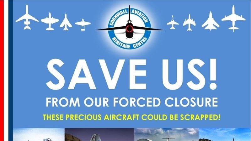Cornwall Aviation Heritage Centre are set to close permanently following Cornwall Council's decision to terminate our tenancy and evict us from our site without viable alternatives being made available. Please sign our petition to show your@support: change.org/p/save-cornwal…