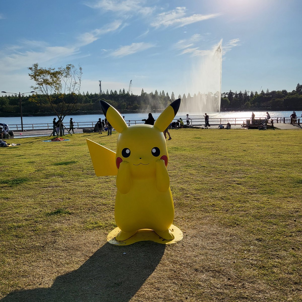 snooje's tweet photo. 일산호수공원 #PokemonGO 
오늘도 날씨 좋다 https://t.co/HqAmzNihgY