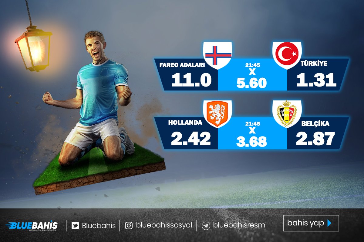 En yüksek oranlar #bluebahis 'te ⚽

Kuponunu Yap Kazanmaya Başla ⚽

GÜNÜN MAÇLARI SENİ BEKLİYOR !

#bluebahis #gününmacı #yüksekoran