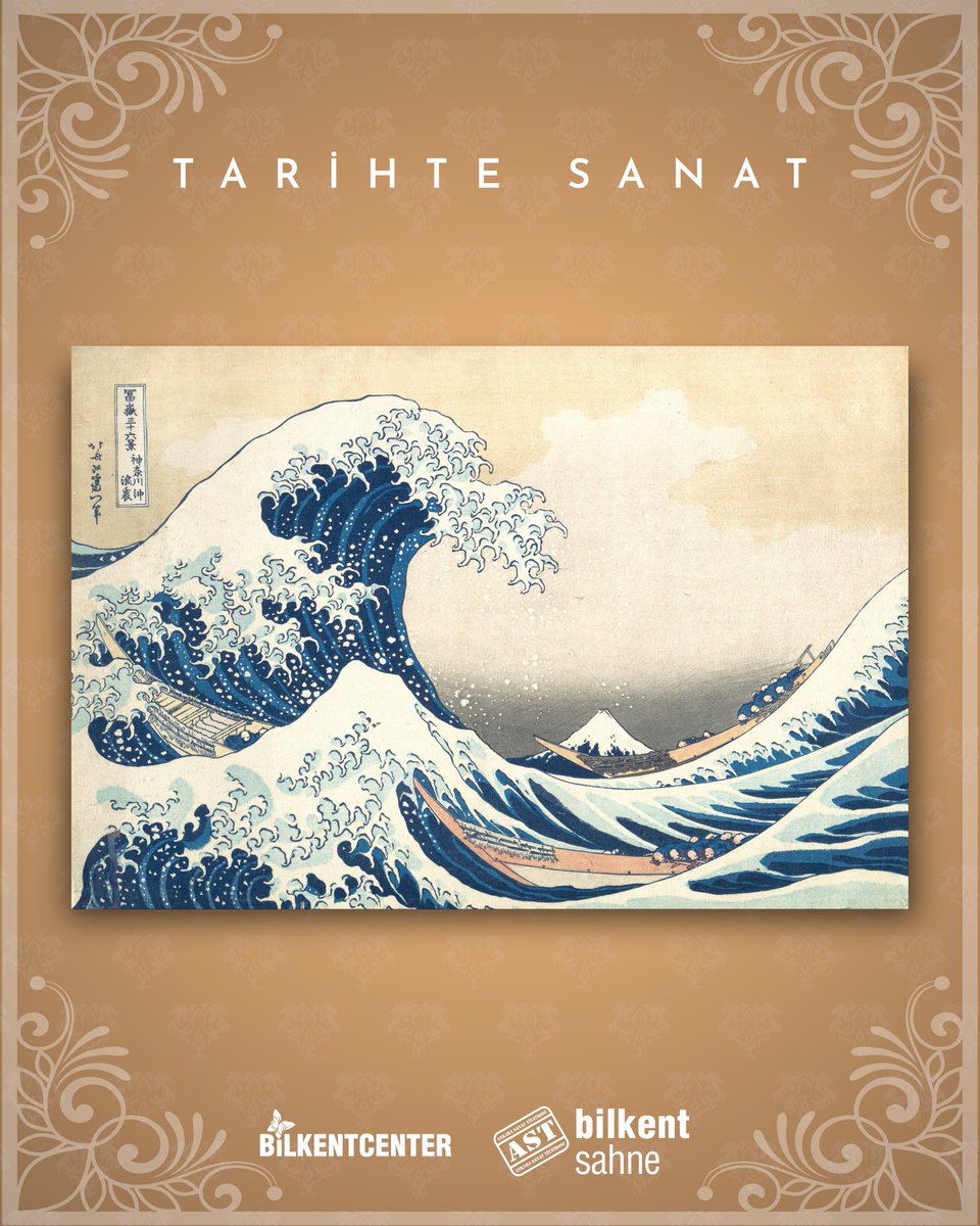 Katsushika Hokusai tarafından yapılan The Great Wave (Büyük Dalga) isimli eser tahta baskıdır ve günümüzde Japan Rail Pass'ta kullanılmaktadır. 🎨
#tiyatro #sanat #ankarasanattiyatrosu #AkademiAST #BilkentSahne #AST #BilkentCenter #Ankara
