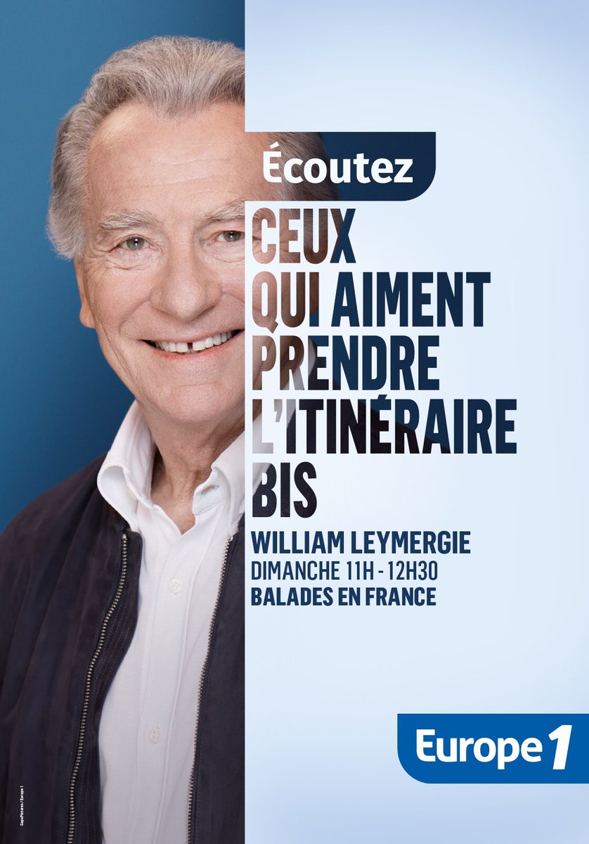 MissGrenet's tweet photo. Nouvelle campagne @Europe1 aujourd’hui dimanche Écoutez ceux qui aiment prendre l’itinéraire bis William Leymergie 11h-12h30 ☀️🌳 #BaladesenFrance https://t.co/geUgzEAUfa