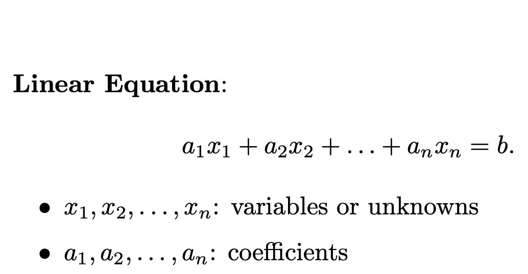 Hypothesis:
Many events in life can be modeled by a linear equation

- b is the probability of an event happening
- x1, x2 etc. are factors which affect the overall outcome b
- how strongly x1,x2 affect b is determined by coefficients a1, a2 etc

Can you see the utility?

(0/n)
