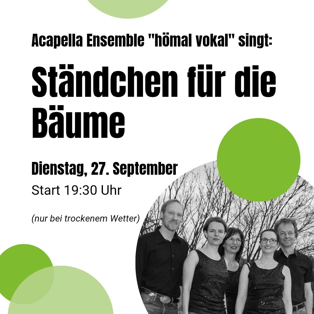 wanderbaumallee's tweet photo. Nur noch eine Woche Wanderbaumallee 2022! Wie schön, dass es vor dem Ade (Samstag 1. Oktober vormerken 😎📝) noch ein Ständchen aus der Nachbarschaft gibt 💚 https://t.co/wjJbrnyF8d
