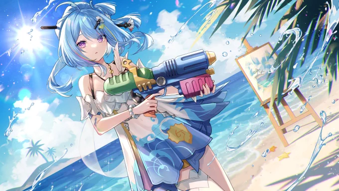 真夏のグレーシュかわいい#崩壊3rd #HonkaiImpact3rd 