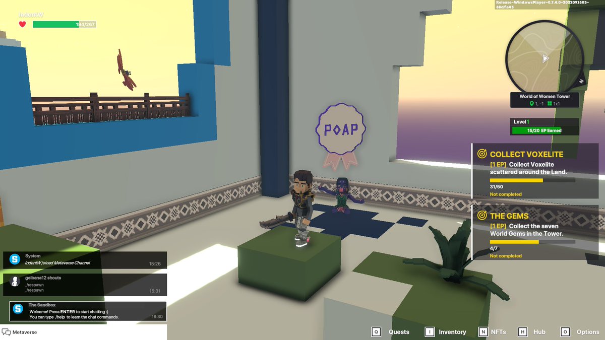 IndontW's tweet photo. @TheSandboxGame @worldofwomennft I just participated in the #SandboxAlphaS3Giveaway for a chance to win 500 SAND! Found the hidden room in World of Women Tower, check out my screenshot below!
👇 https://t.co/IWjTGIqtTy