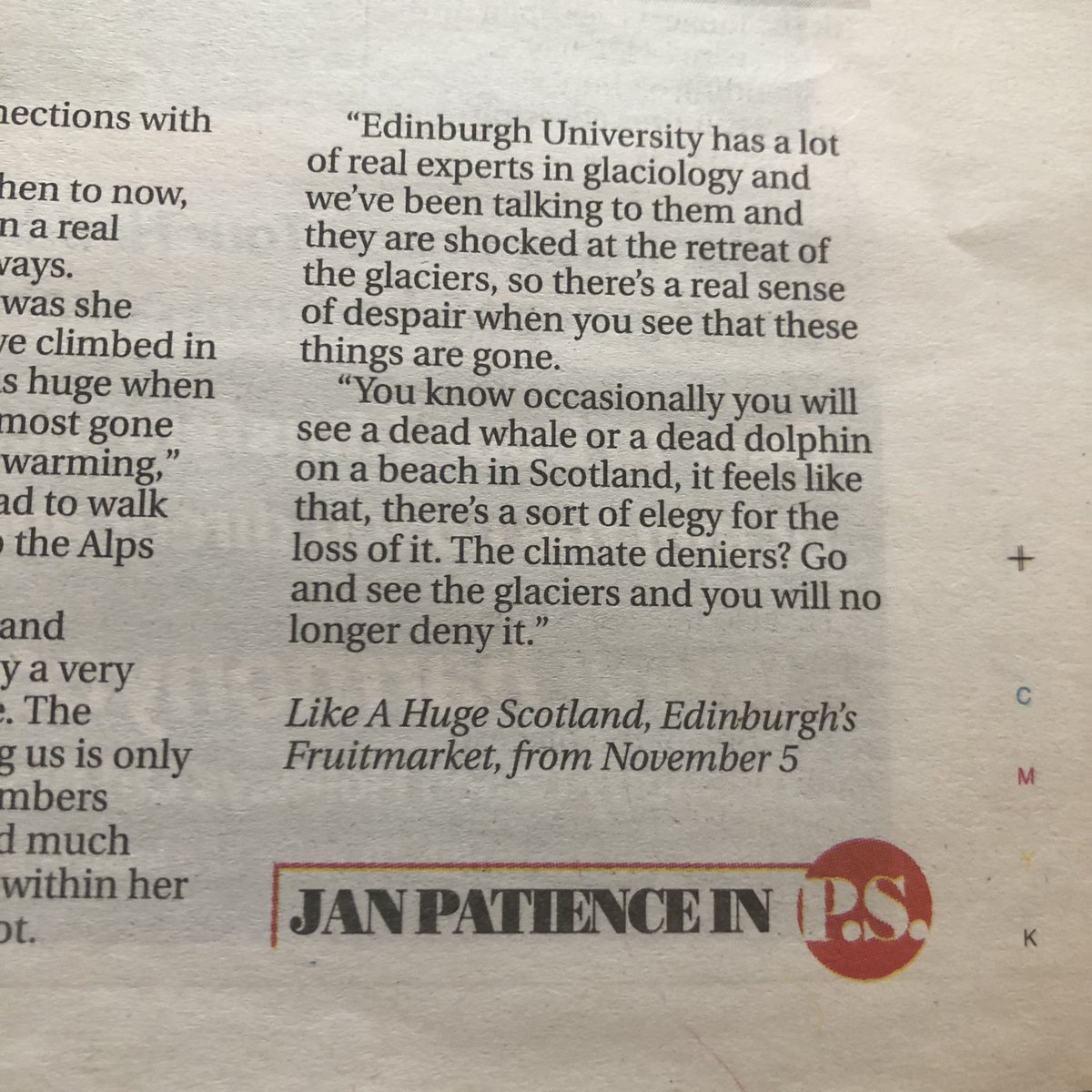 My words on <a href="/FindhornBayArts/">Findhorn Bay Arts</a> Festival in my <a href="/Sunday_Post/">The Sunday Post</a> column today. The image shows work by Diane Main <a href="/MorayArtCentre/">Moray Art Centre</a>. 
🎨 
My P.S. is <a href="/CowalStudios/">Cowal Open Studios</a>, a fantastic open studios event across the Cowal Peninsula, which is on this very weekend