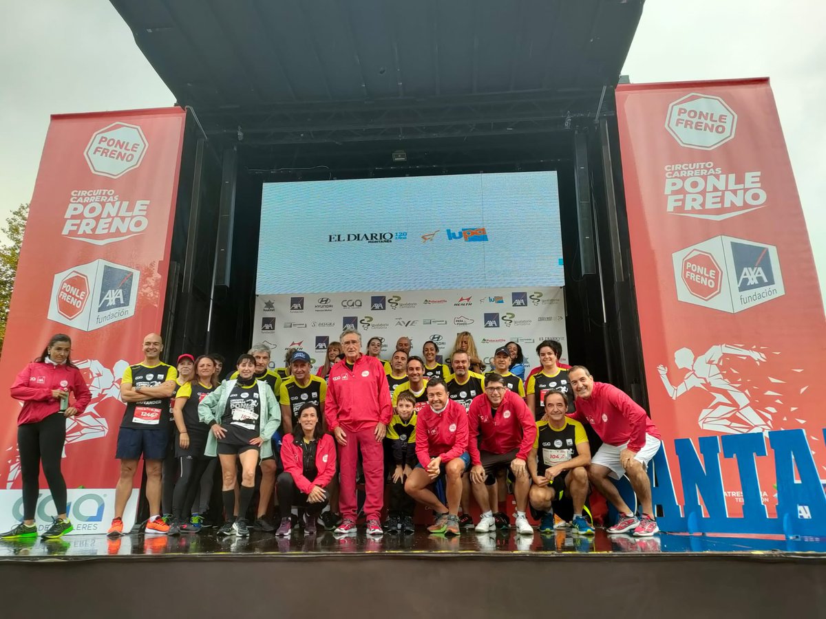 FundacionAXA's tweet photo. Como en cada cita la #familiaAXA no faltó a la cita de la carrera #PonleFrenoSantander https://t.co/2jDlfTfPgE