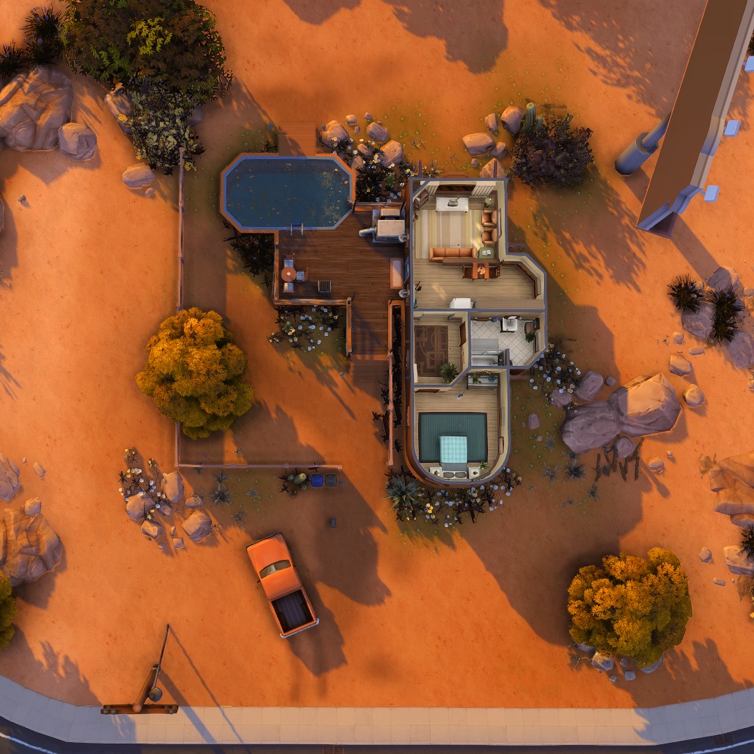 KiwiSimsKate's tweet photo. The floorplan of Johnny Zest's new trailer in Oasis Springs 🎙️
This build is BASE GAME ONLY & made as part of the #BackToBasicsCollab with a bunch of talented simmers!
https://t.co/QgGq2vtYCv
#TheSims #ShowUsYourBuilds @Sims_ANZ @TheSims @TheSimCommunity @HumansOfTheSims https://t.co/HJE27zZUW6
