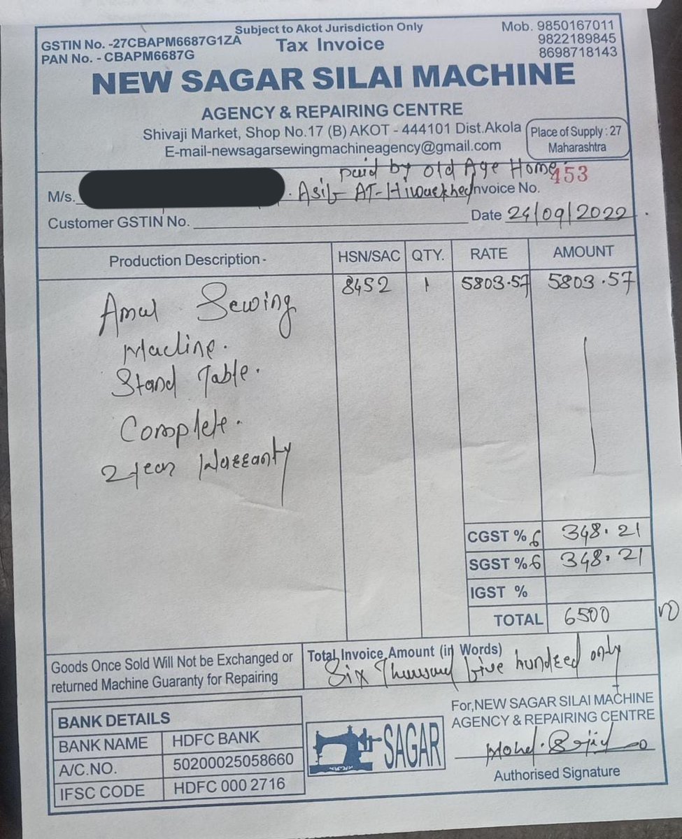 kausar_nargis's tweet photo. Alhamdulillahi Rabbil Aalameen
25th request of #Sewing_machine achieved with the help of all of you
Jazakumullahu Khaira to all &amp;
@nycrecruite
@AshrafQadri_
Paid by:@fatimaoldagehom
This machine is for a lady having 3kids,elder son is of 10yrs.
Husband disappeared before 6yrs
#RT https://t.co/Du7PDPxPMa