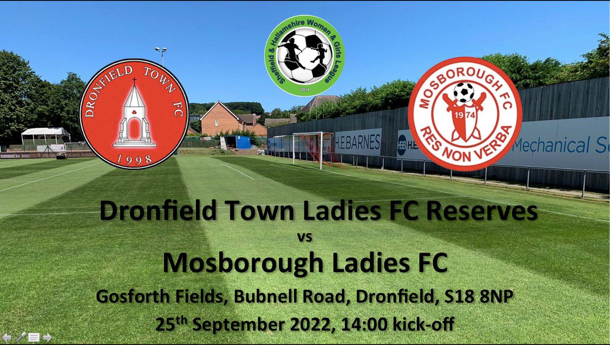 DTFC_Women's tweet photo. Our Ladies Reserves Team are at home today as they host @MosboroughLFC in the @shgcl 

Details below ⬇️

🔴⚫️🔴⚫️ #UTT #dronfieldtownladies https://t.co/DZ68xjNpoL