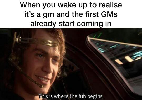 GM on this beautiful Sunday ☀️