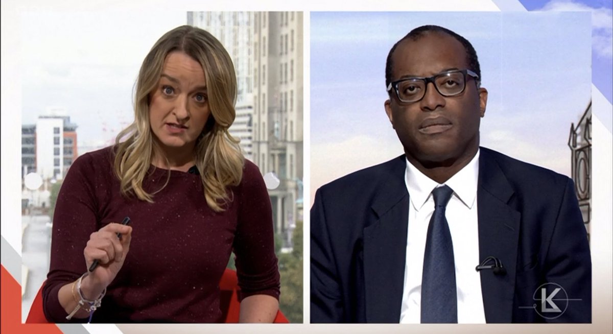groovereligion's tweet image. ‘So let’s be clear #Kwasi I won’t interrupt you or try to expose your incompetence or call out your party’s abysmal economic policies or mention the dodgy payments within number 10…It’s your time…to shine….darling…x #LauraKuenssberg #bbcone #SundayMorning @BBCOne #torychaos