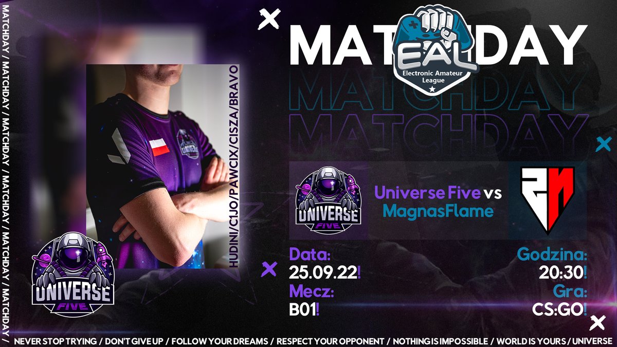 Universe Five - Organizacja esportowa tweet media