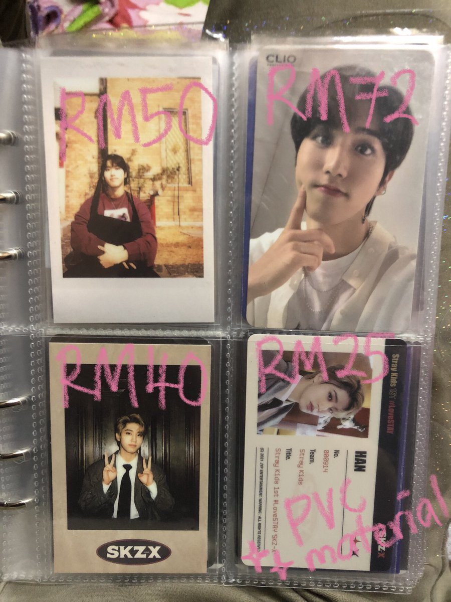 khoneydaisy's tweet photo. WTS 🇲🇾
Han Jisung multiple pcs
- postage wm rm8 em rm12
- dm to check condition

anything else do dm me 🫶 #PasarSKZ https://t.co/tvUy7vIM2b