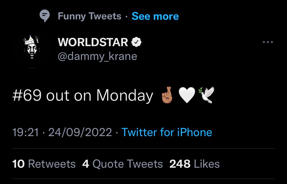 _elphin's tweet photo. @dammy_krane So na because of this wack song that’s why you were chasing clout ..even Twitter knows this shiit is funny 😆 https://t.co/P1Ujvubx7B