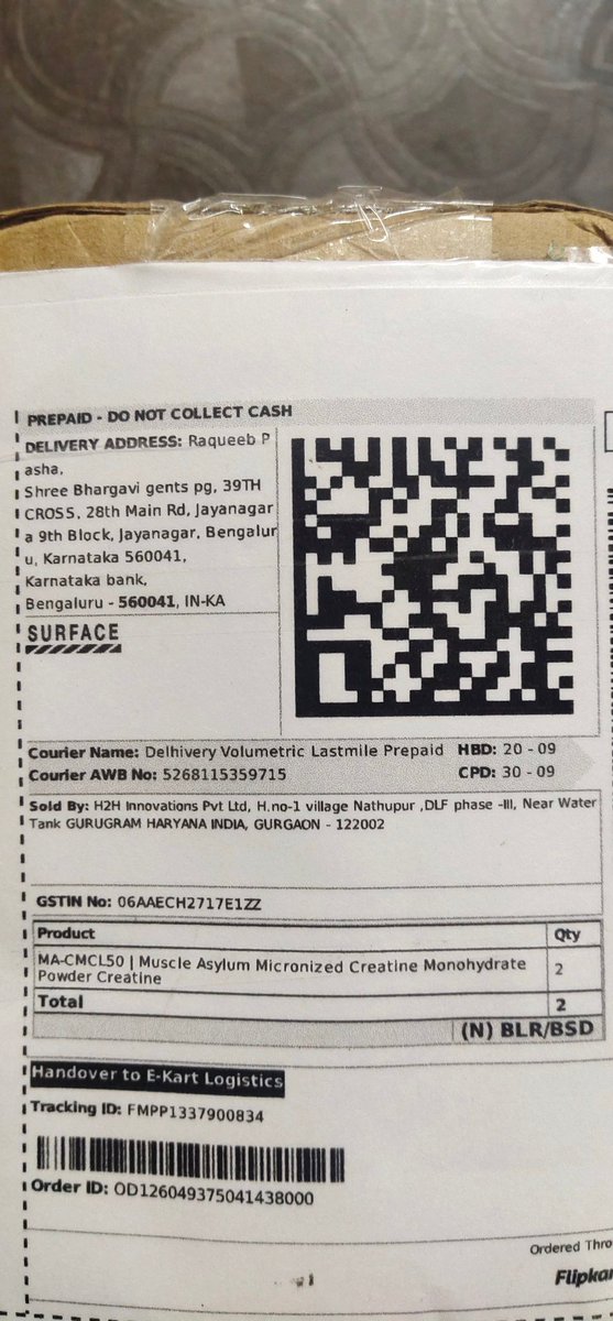 RaqueebPasha1's tweet photo. @Flipkart @flipkartsupport  I dont know how and whats going in flipkadt it has got worse now I ordered 2 creatine powders and its even printed 2 in number out of box, and i received one,my order was prepaid and customer service is pethatic,Its high time to shift amazon @amazonIN https://t.co/5A02Aw4lgd