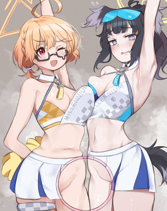 ウタハが開発したグラス、注視した場所が透けて見え…#ブルアカ #猫塚ヒビキ #豊見コトリ 