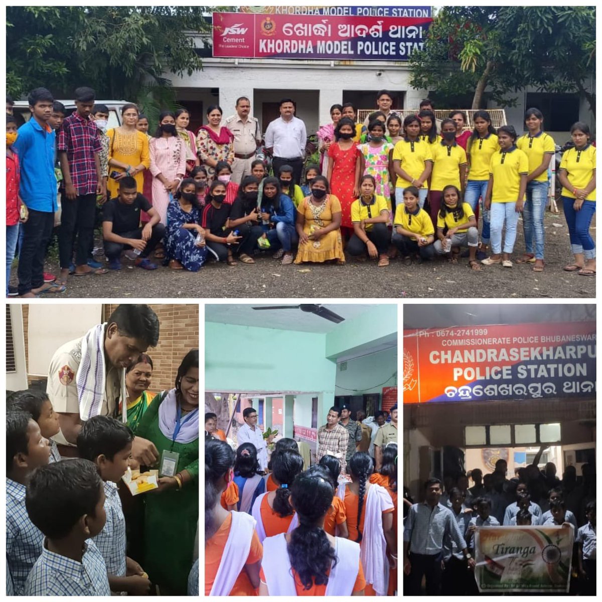 DcpuKhurdha's tweet photo. Children of different CCIs of Khordha visited Police Station under activities of Azadi Ki Amrit Mahoshav. SDPO Khordha ,IIC Model PS, Khordha explained them "Role of Police on Nation Building" @DMKhordha @OSCPSOD @spkhordha https://t.co/PrtHFdoSX9