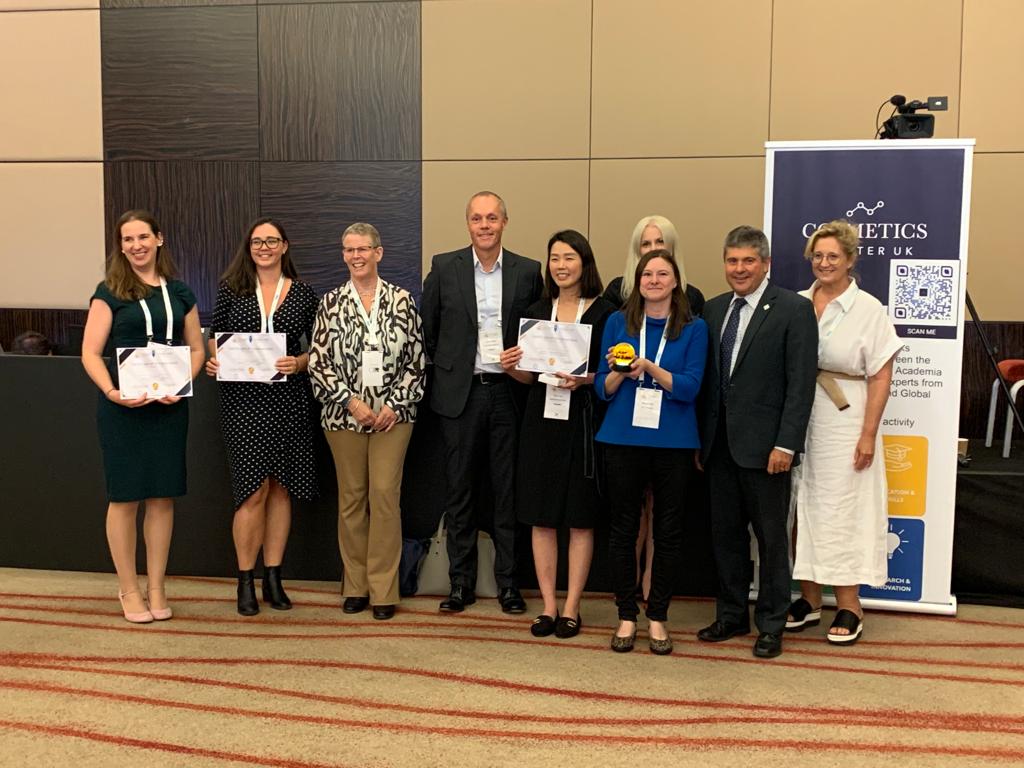 We are very grateful to our finalists who brought all their kit and products to showcase to the delegates at <a href="/IFSCCLondon2022/">IFSCC2022</a> Also to our judges on the day and in preselection.
Winners PBL Technology with runner up <a href="/keratify/">keratify</a> and The Unseen was highly commended. Congratulations 🎊