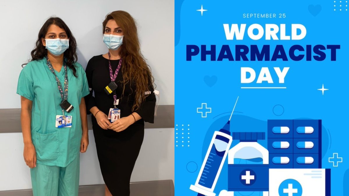 RoyalFreeNHS's tweet photo. Today is #WorldPharmacistsDay! 💙

We’d like to shout out all our amazing pharmacy colleagues across the Royal Free London and the whole @NHS for the care you provide to communities.

Pictured below are some of our fantastic pharmacists at #BarnetHospital ⬇️ https://t.co/PoOeFI3X87