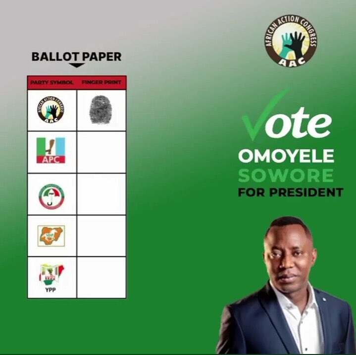 j_samdavid's tweet photo. I was speaking to my Batified Landlord and I told him I am voting for Sowore. After our long conversation, I realized that those who hate Sowore do so cos the ruling class have asked them to hate him #soworemagashi2023 
Plus they are scared they fav will go to jail if he wins https://t.co/d4M2bagHJu