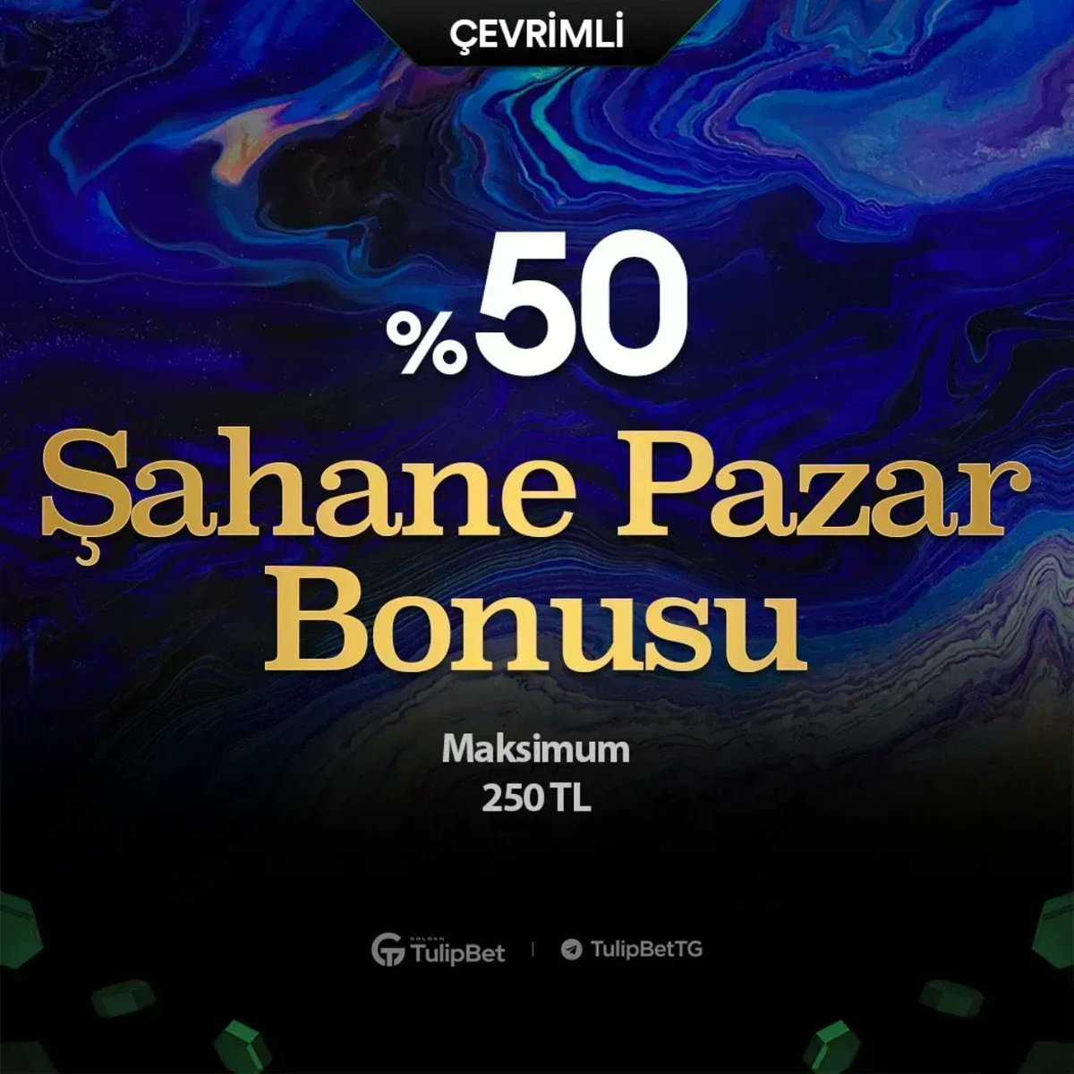 😍 Pazar gününe özel, yapacağınız yatırımlara %50 Şahane Pazar Bonusu sizi bekliyor!     
     
250 TL'ye kadar %50 Şahane Pazar Bonusu ile kazanmaya hazır olun.💪

▶️ Günlük Çekim Limiti 500.000 TL! Ancak limitleri aşmak sizde: bit.ly/38GMiQ7