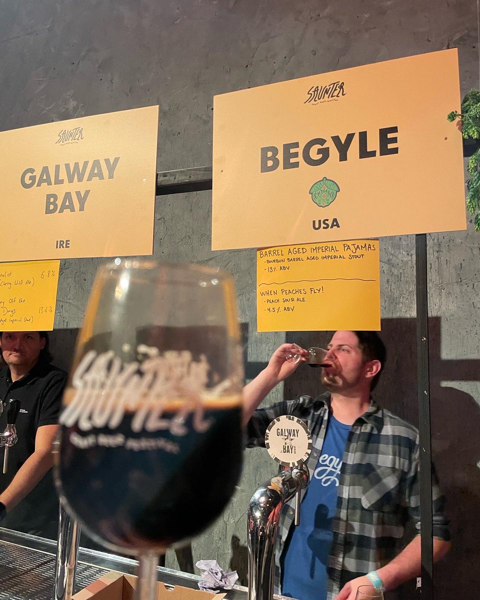 Great day at Saunter. Great sours, barley wines, lagers and some monster stouts. #irishcraftbeer #saunter #galwaybaybrewery