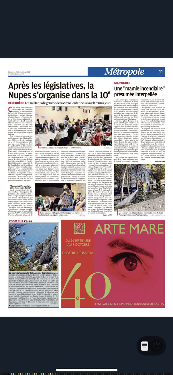 MFactuel's tweet photo. @guilhemricavy Une 1/2 page pour une réunion de 20 personnes à Belcodène c’est quasi de la propagande ! 😳@laprovence en mode #Pravda 🤦🏼‍♀️ https://t.co/fIaIrApYyN