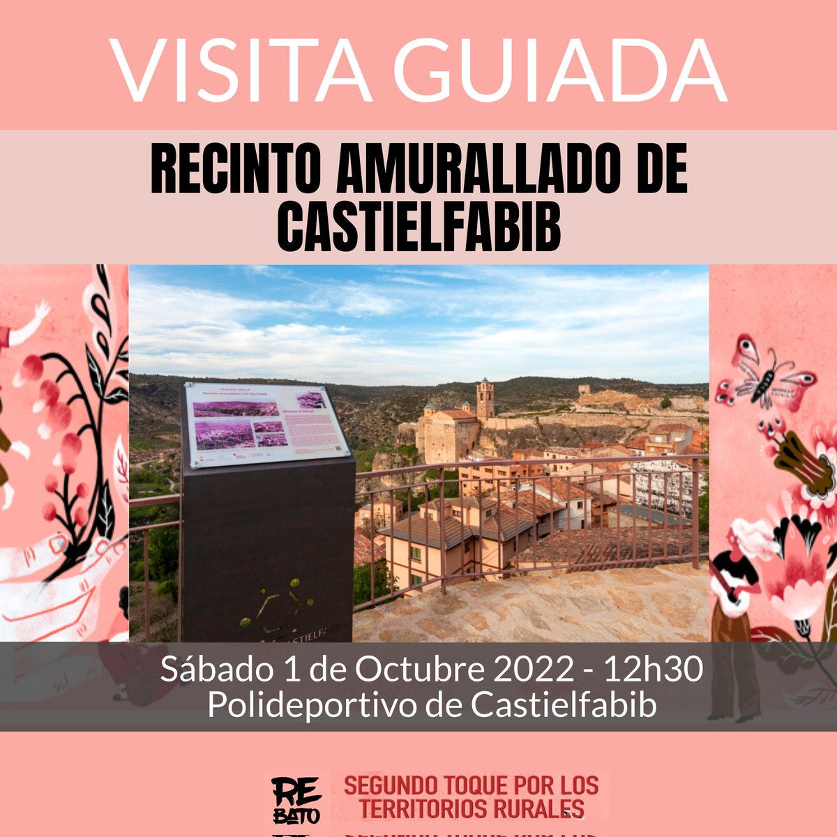 Descubre los secretos de #castielfabib, los restos de sus #murallas y del #castillo y su #iglesiafortaleza recorriendo sus serpenteantes y peculiares calles. El próximo sábado 1 de oct. #rebato #culturarural #turismorural  #rebatocastielfabib #rincóndeademuz
