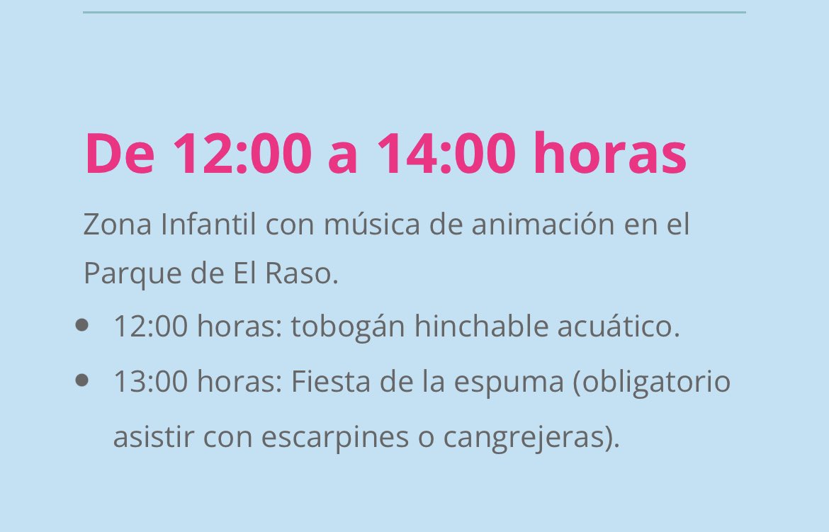 AranchaOM's tweet photo. @Moralzarzal Hoy se va a celebrar las actividades para niños a las 12.00h? Tengo la sensación que va a hacer un poco de fresco para un 25 de septiembre. Y teniendo en cuenta la decepción del jueves tarde con las atracciones… pues mejor preguntar https://t.co/jkGHfvMdl7