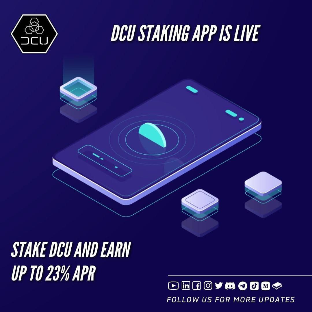 nasirkhanDCU's tweet photo. @Cointelegraph STAKING REWARDS ARE NOW LIVE ON $DCU ECOSYSTEM!! INVEST NOW BEFORE CEX LISTING!!! 🔥🚀

Join our community on telegram 
https://t.co/GD9JV99QUA

#cryptocurrency #crypto #CryptocurrencyNews #DeFi #NFT #Developers #DCU #DCUsmartswap #Web3 @DCUsmartswap https://t.co/JcvaJvQFWj