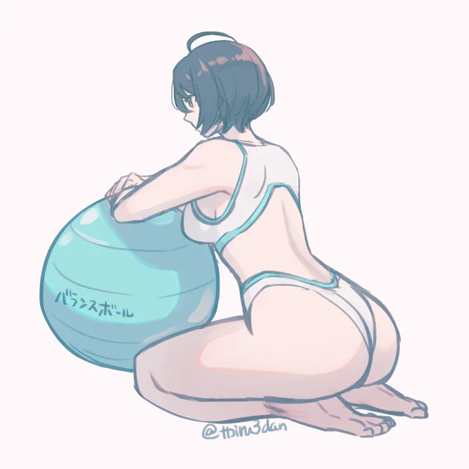 チリを描きたかっただけの後ろ姿 