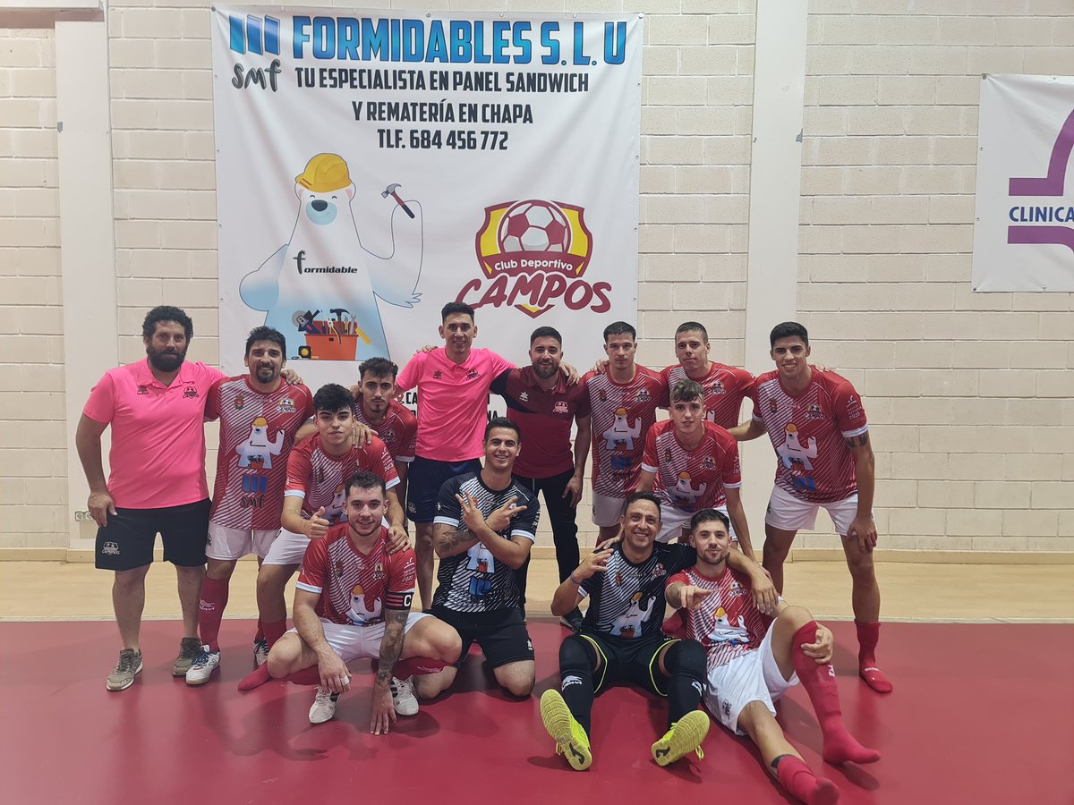 Comenzamos la temporada de tercera division fs en casa con victoria 11 a 2 contra <a href="/LorcaFs/">CIUDAD DE LORCA FS</a>. Enhorabuena a todo el equipo por el esfuerzo.Seguimos entrenando a tope para mejorar.👏👏💪💪 <a href="/muleo1/">muleño</a> <a href="/josebae47170450/">FUTSALMUR</a> <a href="/IvnPrezCalixto1/">Iván Pérez Calixto</a> <a href="/Claudiki14/">CLAU🌸</a> <a href="/jdlotas1989/">Juan Diego Garcia</a> <a href="/Alexpuru01/">Alejandro Valverde</a> <a href="/Ayto_Campos/">Ayuntamiento Campos Del Río</a>