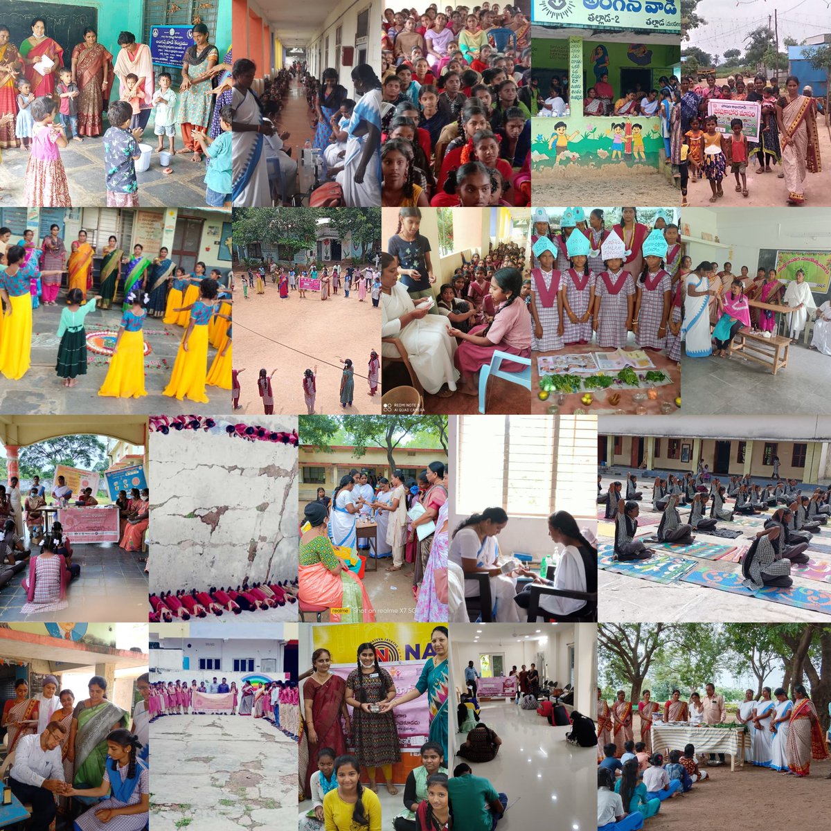 H_Bindu23's tweet photo. Conducted #PoshanMaah2022 activities - Demonstration of Hand wash, Conducted Essay writing, poster making,Drawing &amp; Nutrition Fair Competitions,Rallies,T-3 Anemia Camps for women, adloescent girls and children at degree colleges and schools.@Collector_KMM @MinistryWCD @KTRTRS https://t.co/7bbb2zFVNM
