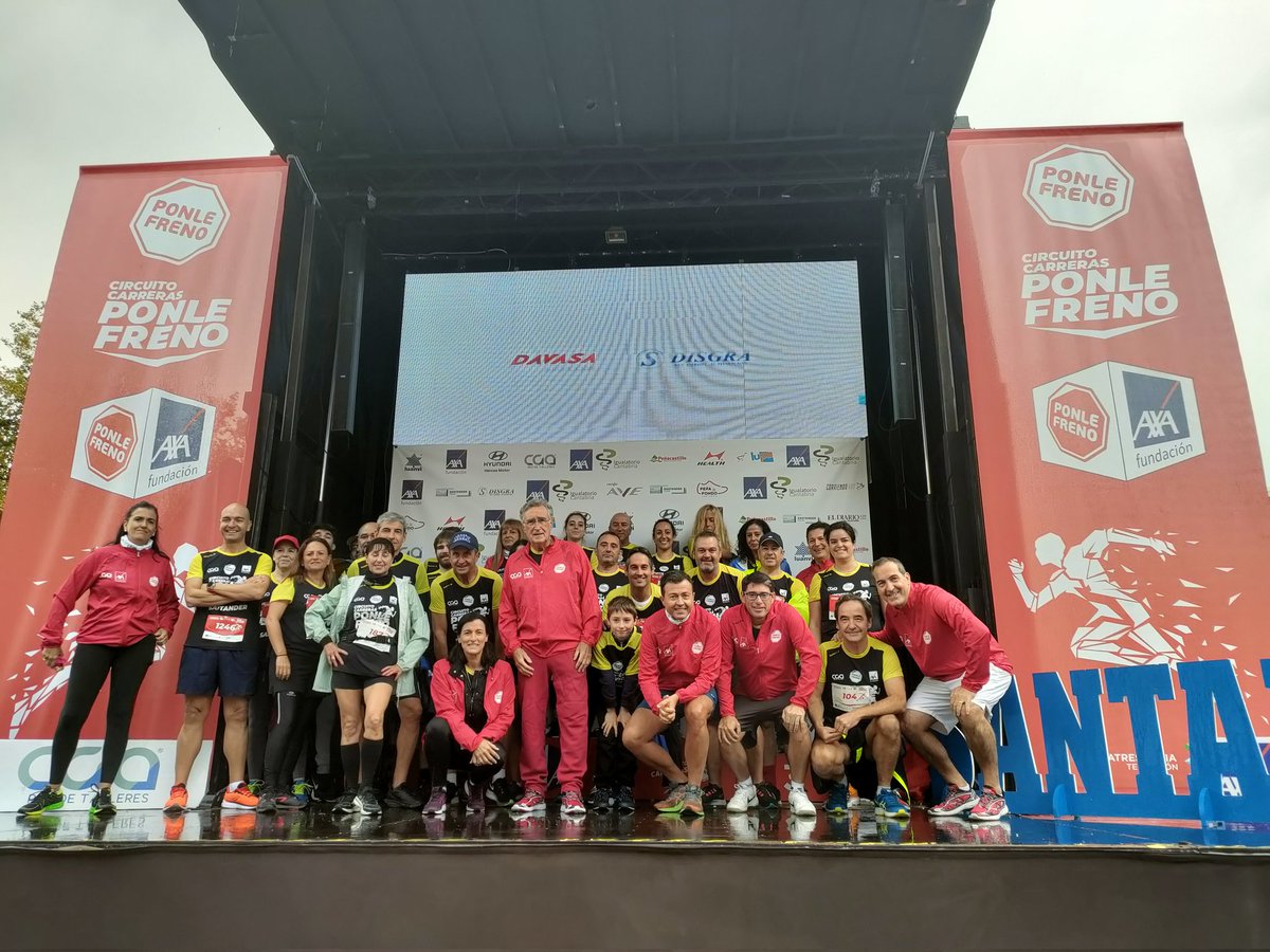 Comencé la carrera y llegué a la meta. #5km que me saben a gloria. Reto conseguido y feliz porque hoy #corrersalvavidas #ponlefrenosantander #familiaAXA