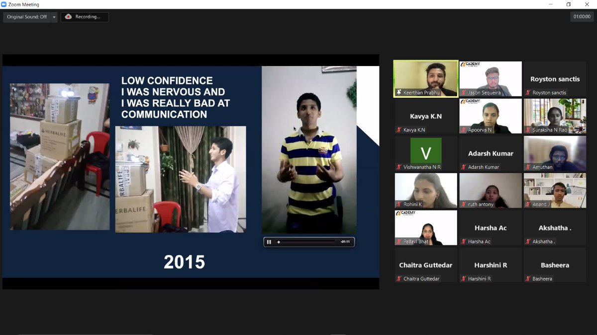 communityofCI's tweet photo. Over 108+ students, working professionals, and business owners got trained by Mr. Keerthan, Founder &amp; CEO of College Innovators | Best Selling Author| Entrepreneur| Educator.😍
The participants were shown possibilities of how they can master communication skills step by step🔥 https://t.co/anzIPJHLbh