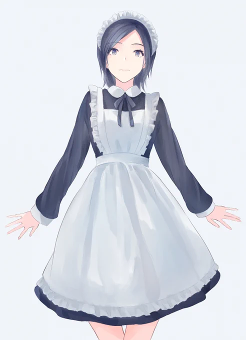#イラスト #創作 「メイド」 