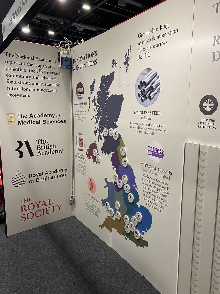 george_sadler_'s tweet photo. We’re in Liverpool at #Lab22!
Come over to stand 158 and chat all things UK research & innovation with @royalsociety, @acmedsci @RAEngNews and @BritishAcademy_
#BackInnovation https://t.co/ukpF8HPSOo
