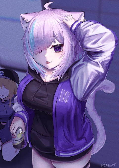 #絵かゆ 野良猫 
