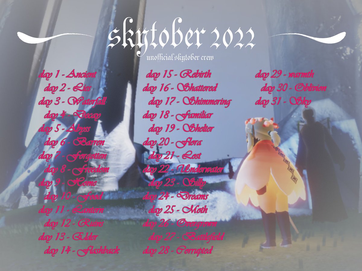 Un_skytober's tweet photo. Time for submitting is up and now we move on to the voting!
These are our two entries from Tesee and @yeet_the_coco on our discord server.
We're going to have a poll for the voting so stay tuned! https://t.co/8sju99FYRo