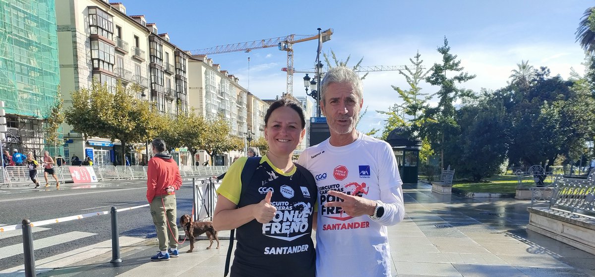 Qué día más bonito nos ha quedado para disfrutarlo con #MartínFiz Emocionada... #retosuperado

#PonleFrenoSantander #CorrerSalvaVidas