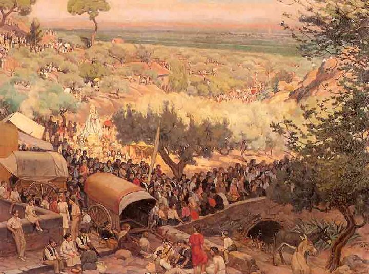 famartinez2001's tweet photo. @TxemaAlmela @mjalarcon Una imagen de la obra La romería de Almela Costa, la lástima es que no he encontrado ninguna de buena calidad. Enhorabuena por tener un antepasado tan ilustre. https://t.co/HCngFqKqXt